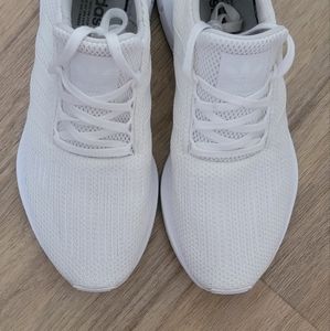 Adidas white athletic shoes size 10
